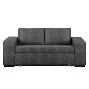 Sofa letto LATINA Basic con bracciolo XL Microfibra Bera: basalto - Larghezza: 196 cm