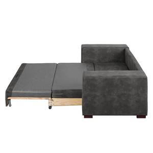 Sofa letto LATINA Basic con bracciolo XL Microfibra Bera: basalto - Larghezza: 216 cm