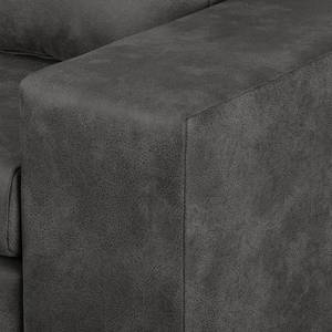 Sofa letto LATINA Basic con bracciolo XL Microfibra Bera: basalto - Larghezza: 196 cm