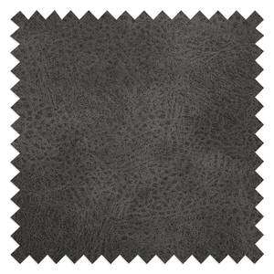 Sofa-lit LATINA Basic avec accoudoir XL Aspect cuir vieilli - Microfibre Bera: Basalte - Largeur : 196 cm