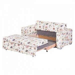 Divano letto Latina III Tessuto - Beige / Marrone - Larghezza: 150 cm