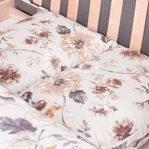 Divano letto Latina III Tessuto - Beige / Marrone - Larghezza: 150 cm