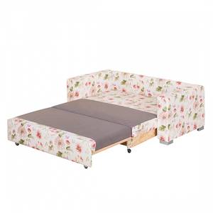 Divano letto Latina III Tessuto - Beige / Viola - Larghezza: 150 cm