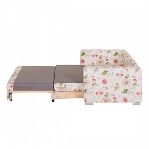 Schlafsofa Latina VIII Webstoff Beige / Lila - Breite: 150 cm