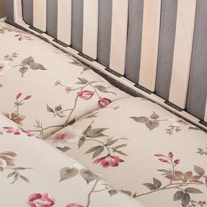 Slaapbank LATINA Basic Country geweven stof - Bont gekleurd - Geweven stof Fedra: Beige / Pink - Breedte: 165 cm