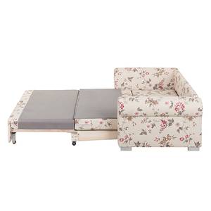 Divano letto LATINA Basic Country Tessuto - Policromo - Tessuto Fedra: beige / pink - Larghezza: 165 cm