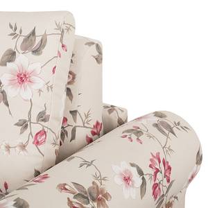 Divano letto LATINA Basic Country Tessuto - Policromo - Tessuto Fedra: beige / pink - Larghezza: 165 cm