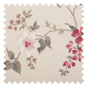 Slaapbank LATINA Basic Country geweven stof - Bont gekleurd - Geweven stof Fedra: Beige / Pink - Breedte: 165 cm