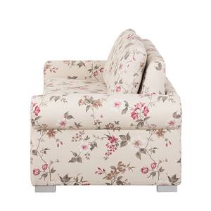 Canapé convertible LATINA Basic Country Tissu - Multicolore - Tissu Fedra:  Beige / Pink - Largeur : 185 cm