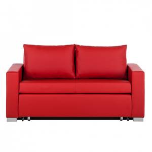 Schlafsofa LATINA Basic Kunstleder - Kunstleder Koda: Rot - Breite: 153 cm