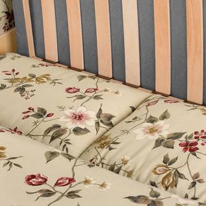 Slaapbank Latina VI geweven stof - Beige/rood - Breedte: 165 cm