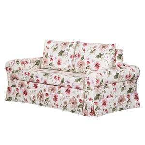 Schlafsofa LATINA Country mit Husse Webstoff - Webstoff Gracia: Creme / Rot - Breite: 205 cm