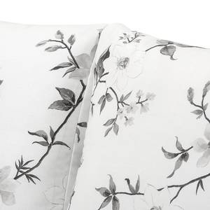 Canapé-lit LATINA Country avec housse Tissu - Tissu Ginevra: Blanc / Gris - Largeur : 205 cm