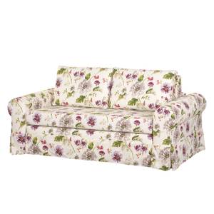 Schlafsofa LATINA Country mit Husse Webstoff - Webstoff Gracia: Creme / Beere - Breite: 165 cm