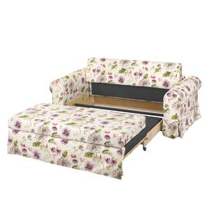 Schlafsofa LATINA Country mit Husse Webstoff - Webstoff Gracia: Creme / Beere - Breite: 165 cm