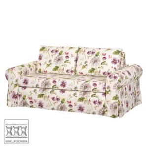 Schlafsofa LATINA Country mit Husse Webstoff - Webstoff Gracia: Creme / Beere - Breite: 205 cm