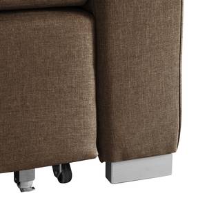 Schlafsofa LATINA Basic Webstoff - Stoff Doran: Braun - Breite: 153 cm