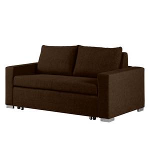 Canapé convertible LATINA Basic Tissu Doran : Marron foncé - Largeur : 153 cm