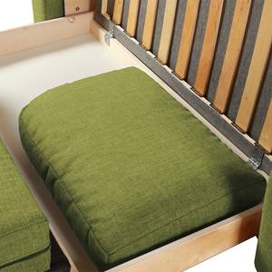 Canapé convertible LATINA Basic Tissu Doran : Vert - Largeur : 153 cm