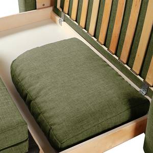 Canapé convertible LATINA Basic Tissu Doran : Vert - Largeur : 193 cm