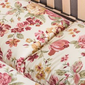 Canapé convertible LATINA Basic Country Tissu - Multicolore - Tissu Orgesa: Beige/Rose vif - Largeur : 165 cm