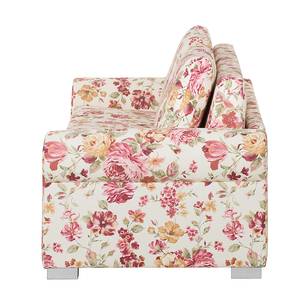 Canapé convertible LATINA Basic Country Tissu - Multicolore - Tissu Orgesa: Beige/Rose vif - Largeur : 165 cm