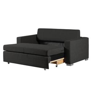 Schlafsofa LATINA Basic Webstoff - Stoff Doran: Schwarz - Breite: 153 cm