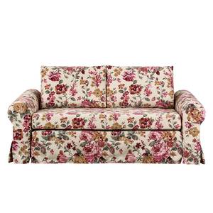 Schlafsofa LATINA Country mit Husse Webstoff - Webstoff Ginevra: Beige / Rot - Breite: 185 cm