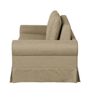 Canapé-lit LATINA Country avec housse Tissu - Tissu Doran : Beige - Largeur : 205 cm