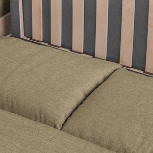 Canapé-lit LATINA Country avec housse Tissu - Tissu Doran : Beige - Largeur : 165 cm