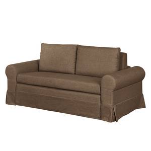 Schlafsofa LATINA Country mit Husse Webstoff - Stoff Doran: Braun - Breite: 185 cm