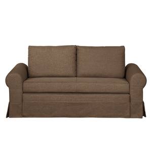 Schlafsofa LATINA Country mit Husse Webstoff - Stoff Doran: Braun - Breite: 165 cm