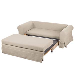 Schlafsofa Latina XIII Webstoff Creme - Breite: 165 cm