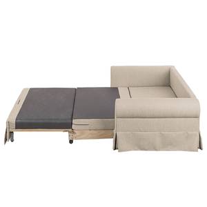 Schlafsofa Latina XIII Webstoff Creme - Breite: 165 cm