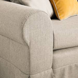 Schlafsofa Latina XIII Webstoff Creme - Breite: 185 cm