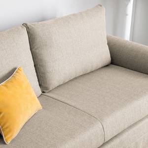 Schlafsofa Latina XIII Webstoff Creme - Breite: 185 cm