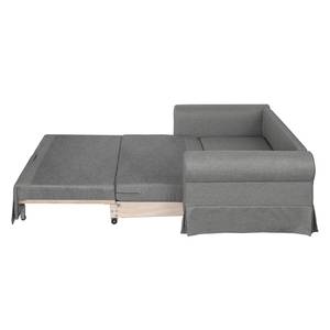 Canapé-lit LATINA Country avec housse Tissu - Tissu Doran : Gris - Largeur : 185 cm