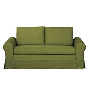 Canapé-lit LATINA Country avec housse Tissu - Tissu Doran : Vert - Largeur : 165 cm