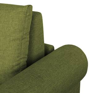 Slaapbank LATINA Country met Hoes geweven stof - Stof Doran: Groen - Breedte: 165 cm