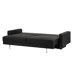 Schlafsofa Laval Kunstleder Schwarz