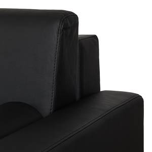 Canapé convertible Laval Cuir synthétique noir