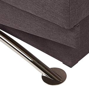 Canapé convertible Lenni Tissu anthracite / Gris