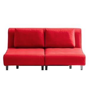 Schlafsofa Leo Echtleder Rot