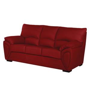 Schlafsofa Luzzi Echtleder Rot