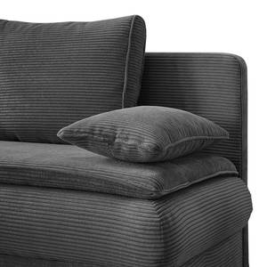 Canapé convertible Manacor Microfibre - Gris foncé