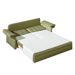 Canapé convertible Marry Tissu vert - Largeur: 174 cm