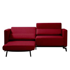 Canapé convertible Maven Tissu Tissu Bora : Rouge