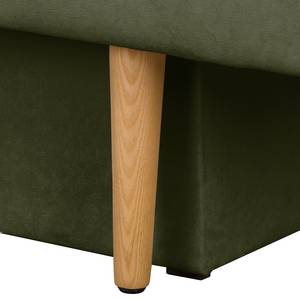 Canapé convertible McLennan Microfibre - Vert olive - Vert olive