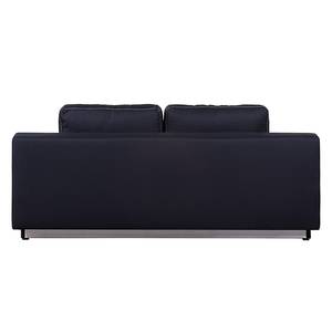 Schlafsofa Metropolis Webstoff/Kunstleder Schwarz