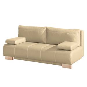 Schlafsofa Novato Echtleder Taupe